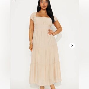 NWOT Cream Maxi Dress